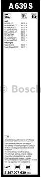 BOSCH 3 397 007 639 - Spazzola tergi www.autoricambit.com