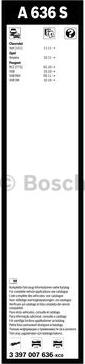 BOSCH 3 397 007 636 - Spazzola tergi www.autoricambit.com