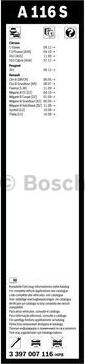 BOSCH 3 397 007 116 - Spazzola tergi www.autoricambit.com