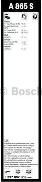 BOSCH 3 397 007 865 - Spazzola tergi www.autoricambit.com