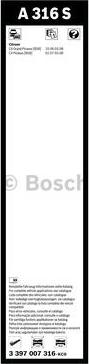 BOSCH 3 397 007 316 - Spazzola tergi www.autoricambit.com