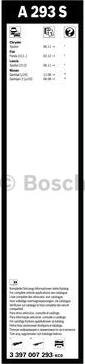 BOSCH 3 397 007 293 - Spazzola tergi www.autoricambit.com