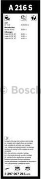 BOSCH 3 397 007 216 - Spazzola tergi www.autoricambit.com