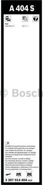 BOSCH 3 397 014 404 - Spazzola tergi www.autoricambit.com