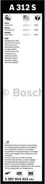 BOSCH 3 397 014 312 - Spazzola tergi www.autoricambit.com