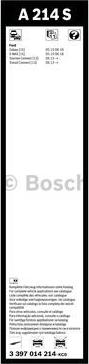 BOSCH 3 397 014 214 - Spazzola tergi www.autoricambit.com