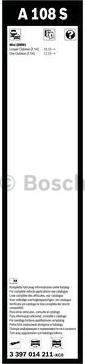 BOSCH 3 397 014 211 - Spazzola tergi www.autoricambit.com