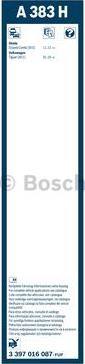 BOSCH 3 397 016 087 - Spazzola tergi www.autoricambit.com