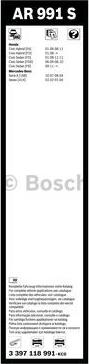 BOSCH 3 397 118 991 - Spazzola tergi www.autoricambit.com