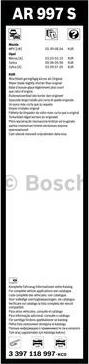 BOSCH 3 397 118 997 - Spazzola tergi www.autoricambit.com