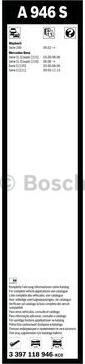 BOSCH 3 397 118 946 - Spazzola tergi www.autoricambit.com