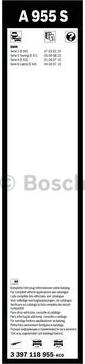 BOSCH 3 397 118 955 - Spazzola tergi www.autoricambit.com