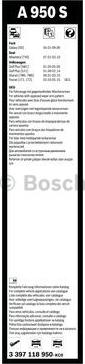 BOSCH 3 397 118 950 - Spazzola tergi www.autoricambit.com