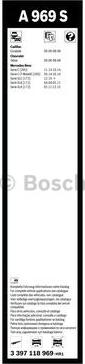 BOSCH 3 397 118 969 - Spazzola tergi www.autoricambit.com