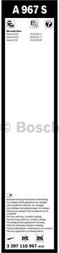 BOSCH 3 397 118 967 - Spazzola tergi www.autoricambit.com