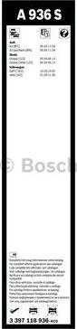 BOSCH 3 397 118 936 - Spazzola tergi www.autoricambit.com