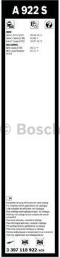 BOSCH 3 397 118 922 - Spazzola tergi www.autoricambit.com