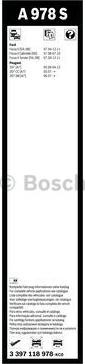 BOSCH 3 397 118 978 - Spazzola tergi www.autoricambit.com