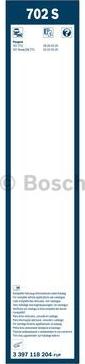 BOSCH 3 397 118 204 - Spazzola tergi www.autoricambit.com