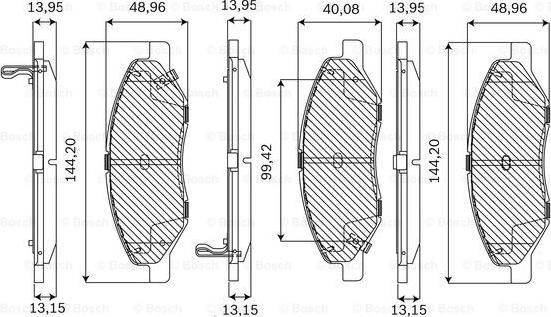 BOSCH F 03A 050 006 - Kit pastiglie freno, Freno a disco www.autoricambit.com