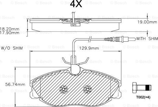 BOSCH F 03A 150 026 - Kit pastiglie freno, Freno a disco www.autoricambit.com