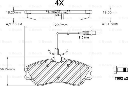 BOSCH F 03A 150 022 - Kit pastiglie freno, Freno a disco www.autoricambit.com