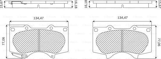 BOSCH F 03B 050 106 - Kit pastiglie freno, Freno a disco www.autoricambit.com