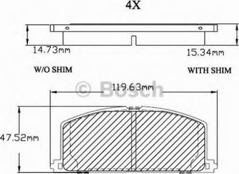 BOSCH F 03B 150 406 - Kit pastiglie freno, Freno a disco www.autoricambit.com