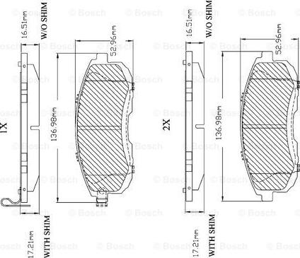 BOSCH F 03B 150 004 - Kit pastiglie freno, Freno a disco www.autoricambit.com