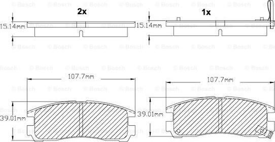 BOSCH F 03B 150 003 - Kit pastiglie freno, Freno a disco www.autoricambit.com