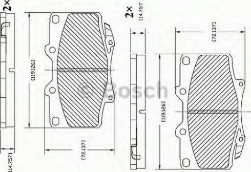 BOSCH F 03B 150 015 - Kit pastiglie freno, Freno a disco www.autoricambit.com