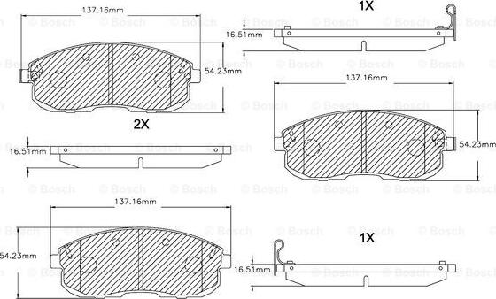 BOSCH F 03B 150 035 - Kit pastiglie freno, Freno a disco www.autoricambit.com