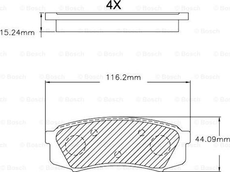 BOSCH F 03B 150 032 - Kit pastiglie freno, Freno a disco www.autoricambit.com