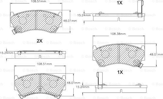 BOSCH F 03B 150 037 - Kit pastiglie freno, Freno a disco www.autoricambit.com