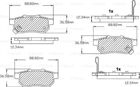 BOSCH F 03B 150 024 - Kit pastiglie freno, Freno a disco www.autoricambit.com