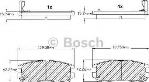 BOSCH F 03B 150 027 - Kit pastiglie freno, Freno a disco www.autoricambit.com