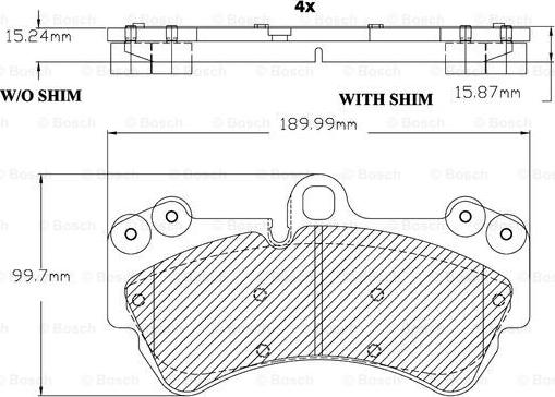 BOSCH F 03B 150 130 - Kit pastiglie freno, Freno a disco www.autoricambit.com