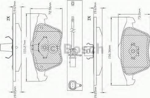 BOSCH F 03B 150 365 - Kit pastiglie freno, Freno a disco www.autoricambit.com