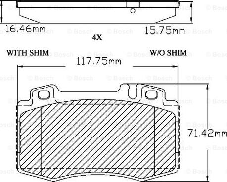 BOSCH F 03B 150 300 - Kit pastiglie freno, Freno a disco www.autoricambit.com