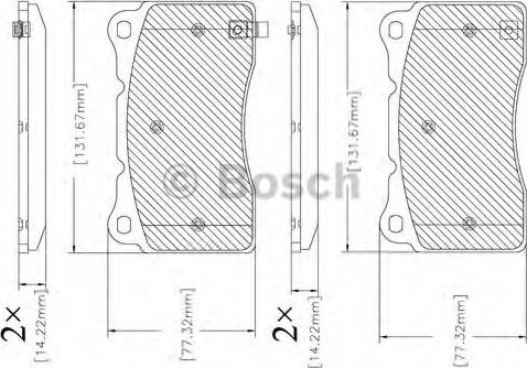 BOSCH F 03B 150 333 - Kit pastiglie freno, Freno a disco www.autoricambit.com