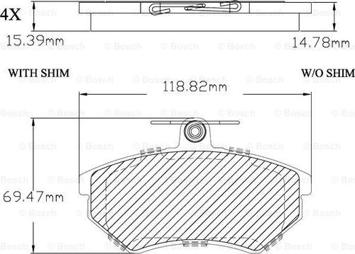 BOSCH F 03B 150 268 - Kit pastiglie freno, Freno a disco www.autoricambit.com