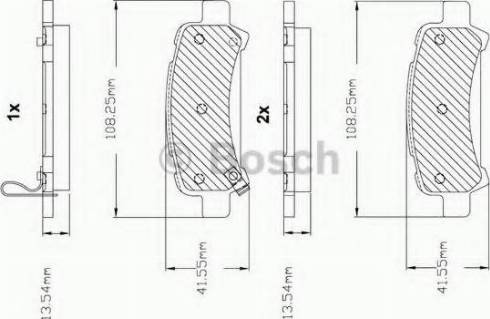 BOSCH F 03B 150 286 - Kit pastiglie freno, Freno a disco www.autoricambit.com