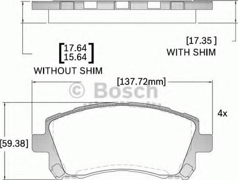 BOSCH F 03B 150 273 - Kit pastiglie freno, Freno a disco www.autoricambit.com