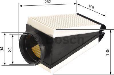 BOSCH F 026 400 497 - Filtro aria www.autoricambit.com