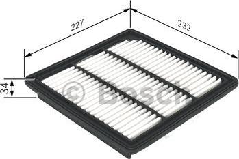 BOSCH F 026 400 407 - Filtro aria www.autoricambit.com