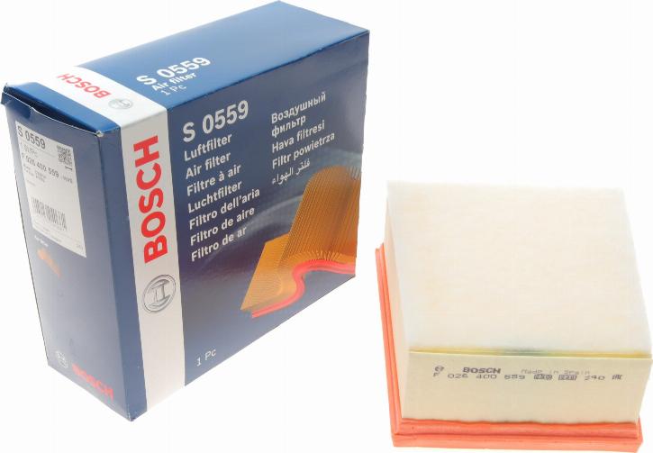 BOSCH F 026 400 559 - Filtro aria www.autoricambit.com