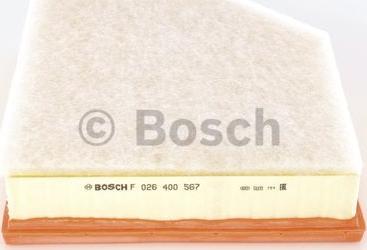 BOSCH F 026 400 567 - Filtro aria www.autoricambit.com