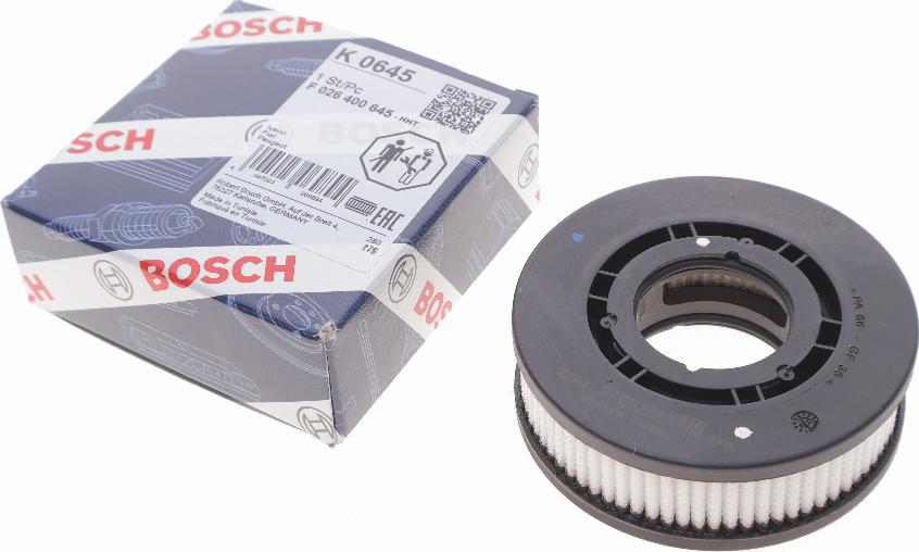 BOSCH F 026 400 645 - Filtro, Ventilazione monoblocco www.autoricambit.com