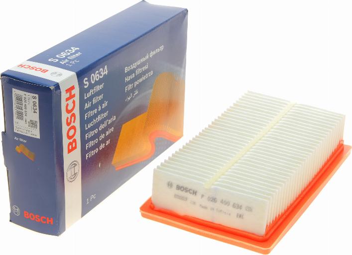 BOSCH F 026 400 634 - Filtro aria www.autoricambit.com