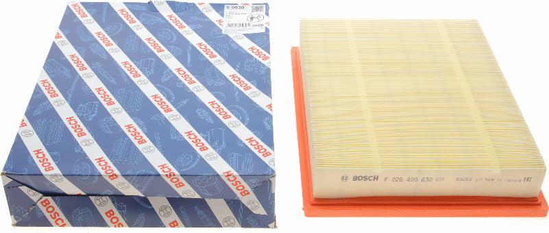 BOSCH F 026 400 630 - Filtro aria www.autoricambit.com